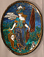 Minerva, probably Jean Limosin (French, Limoges ca. 1580– 1646), Painted enamel on copper, partly gilt.