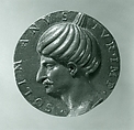 Medal:  Sultan Süleyman I, Bronze (Reddish copper alloy with
traces of a dark wax layer)., Northern Italian