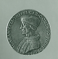Portrait medal of Scaramuccia Trivulzio (obverse); Prudence (reverse), Bronze (copper alloy with a honeycolored
patina.), Italian, Milan
