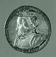 Medal:  Bust of Sebastian Zäh, Antonio Abondio (Italian, Trento 1538–1591 Vienna), Bronze (Copper alloy, with remains of
gilding; the reverse partly silvered)
