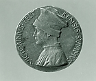 Portrait medal of Vittorino Rambaldoni da Feltre (obverse); A Pelican (reverse), Pisanello (Antonio Pisano) (Italian, Pisa or Verona by 1395–1455), Bronze (yellowish copper alloy with brown patina and traces of black lacquer or wax)