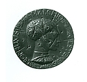 Medal:  Leonello d'Este, Pisanello (Antonio Pisano) (Italian, Pisa or Verona by 1395–1455), Yellowish copper alloy with dark brown patina.