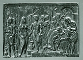 Allegory of Triumph and Sacrifice, Attributed to Andrea Briosco, called Riccio (Italian, Trent 1470–1532 Padua), Copper alloy with reddish brown natural patina under a worn black lacquer or wax.