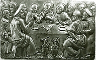 The Last Supper, Copper alloy, the obverse gilt, the reverse with a reddish brown patina and remnants of solder in the corners., South Netherlandish or German