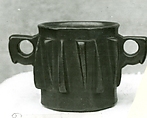 Mortar, Copper alloy, light olive-green to brown patina., Spanish or Moroccan (?)
