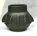 Mortar, Copper alloy, pale olive color., Spanish or Moroccan (?)