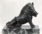 Crouching Boar (Il Porcellino), Pietro Tacca  Italian, Bronze, dark patina and black varnish.
