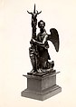 Candlestick in the Form of a Kneeling Angel, Close collaborator of Giambologna (Netherlandish, Douai 1529–1608 Florence)  , possibly Hans Reichle (German, Schongau 1570–1642 South Tyrol), Reddish copper alloy covered with a natural, warm brown patina