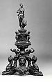 Andiron with the Figure of Juno, Niccolò Roccatagliata (?), Venice Italian, Bronze, dark brown wax or lacquer patina.