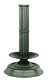 Candlestick, Brass with dull natural patina., Netherlandish or British (?)