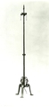 Candle pricket (pair with 1975.1.1464), Iron, Spanish