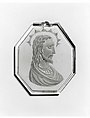 Pendant with head of Christ, Rock crystal, cut on the wheel., Italian, Ferrara