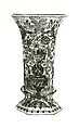Pair of vases, Tin glazed earthenware, Dutch