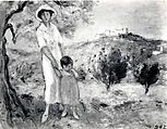 Woman and Child, Georges d&#39;Espagnat (French, 1870–1950), Oil on canvas