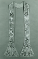 Stole, Silk; metal; linen, Italian