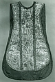 Chasuble, Silk; metal; cotton; hemp, Italian