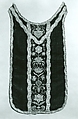 Chasuble Back, Silk; metal; paper; linen, Italian