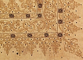 Table Cover with a Coat of Arms, Linen; silk; plant fiber, Spanish