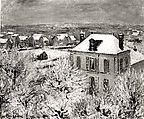 House in Winter, Gustave Loiseau (French, 1865–1935), Oil on canvas