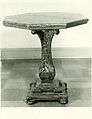 Octagonal table, Walnut., Italian