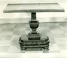 Center table, Walnut, poplar, maple, cherry, oak, ebonized wood., Italian