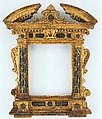 Tabernacle frame, Carved, gilt and painted poplar, Italian, Marches