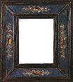 Cassetta frame (pair with 1975.1.2170), Poplar back frame with ebony and ebonized pearwood upper moldings; glass; pewter; silver wire., Italian, Rome