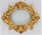 Sansovino-style oval frame, Single piece of poplar., Italian, Bologna