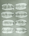 Part of a dress and twenty-five fragments, Silk, French