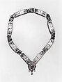 Belt, Silver gilt, glass, beryl, and pearls, Hungarian