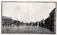 The Grand Canal from Ca'Moro-Lin and Ca'Foscari to the Carità, Bernardo Bellotto (Italian, Venice 1722–1780 Warsaw), Pen and brown ink, gray wash