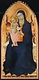 Engaged molding on a polyptych panel, Poplar. Carved, gilt: deep red bole. , Sienese