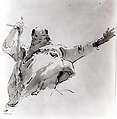 Old Man Holding a Sword, His Left Arm Outstretched, Giovanni Battista Tiepolo (Italian, Venice 1696–1770 Madrid), Pen and brown ink, brown wash