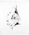 Head of a Man in Profile to the Left, Giovanni Battista Tiepolo (Italian, Venice 1696–1770 Madrid), Pen and brown ink, brown wash, over graphite