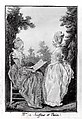 Madame la Comtesse de Boufflers and Thérèse, Louis de Carmontelle (French, Paris 1717–1806 Paris), Pencil, black and red chalk, watercolor with white chalk highlights