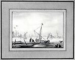 Harbor Scene, Allart van Everdingen (Dutch, Alkmaar 1621–1675 Amsterdam), Brush and brown ink