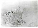 An English Royal Yacht, Willem van de Velde I (Dutch, Leiden 1611–1693 London), Pencil, brush and gray ink and gray wash.