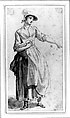 A Young Woman, Full Length, with Her Left Arm Outstretched, Paul Sandby (British, baptized Nottingham 1731–1809 London), Red chalk and red and brown wash