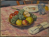Table Setting with Fruit, Albert André (French, Lyons 1869–1954 Laudun), Oil on canvas