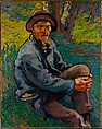 The Old Mushroom Gatherer, Georges d&#39;Espagnat (French, 1870–1950), Oil on canvas