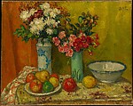 Red Flowers and Fruit, Georges d&#39;Espagnat (French, 1870–1950), Oil on canvas
