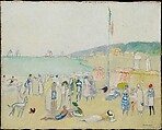 The Beach at Deauville, Kees van Dongen (Dutch, Delfshaven, The Netherlands 1877–1968 Monte Carlo), Oil on canvas