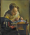The Lacemaker (after Vermeer), Salvador Dalí (Spanish, Figueres 1904–1989 Figueres), Oil on canvas