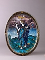 Faith, Master IDC (French, active Limoges 1614–27) or, Painted enamel, partly gilt, on copper