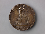 Portrait medal of Giovanni Giovano Pontano, Adriano Fiorentino (Adriano di Giovanni de&#39; Maestri) (Italian, Florence (?) born ca. 1450–60, died 1499 Florence), Bronze (Copper alloy with brown patina and remnants of black lacquer or wax).