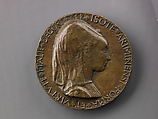 Medal:  Bust of Sigismondo Pandolfo Malatesta, Matteo de&#39; Pasti (Italian, Verona ca. 1420–after 1467 Rimini), Copper alloy with a warm brown patina.