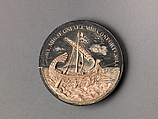 Model for a portrait medal of Francesco Redi, Massimiliano Soldani (Italian, Montevarchi 1656–1740 Montevarchi), Wax on slate.