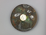 Meleager Hunting the Boar, Pseudo-Melioli  , Northern Italy, Copper alloy with dull brown patina; pierced at the top; remnants of solder on the reverse., Italian