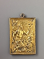Saint Jerome Praying, Copper alloy with gilt obverse and reverse with reddish brown patina; integrally cast suspension loop at the top., Spanish or Northern Italian