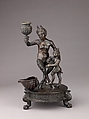 Satyress and her Infant, Workshop of Severo Calzetta da Ravenna (Italian, active by 1496, died before 1543), Indirect cast; copper alloy, dark brown with areas of black patina.